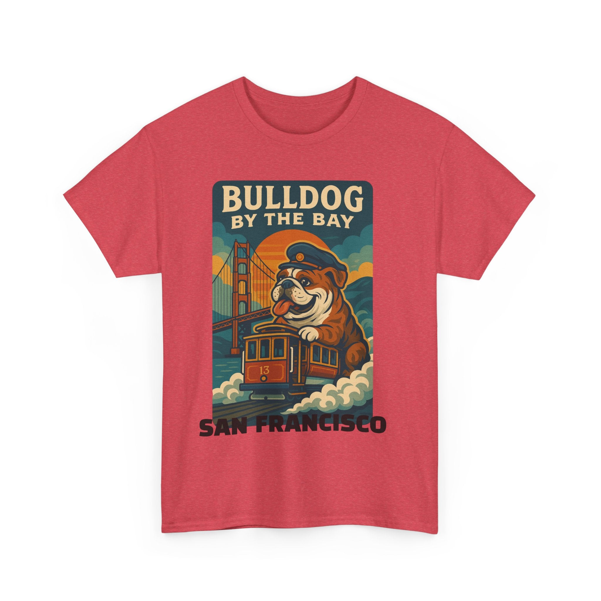 Vintage San Francisco Bulldog Tee - Unisex Heavy Cotton T-Shirt